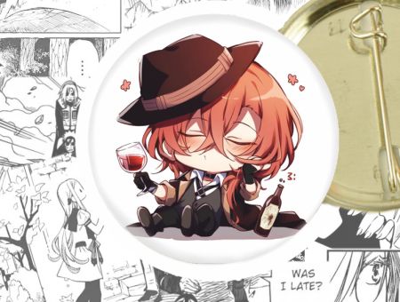 круглый значок Чуя Bungo Stray Dogs 44-004168