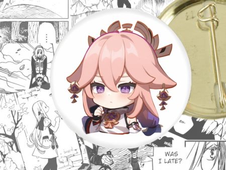 Значок Яе Міко Геншин Імпакт Genshin Impact 44-003179