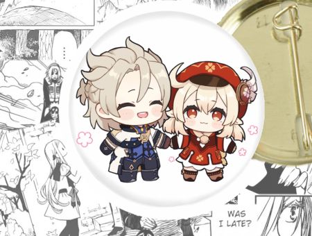 Значок Альбедо та Клі Геншин Імпакт Genshin Impact 44-003212