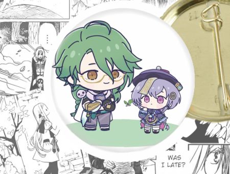 Значок Бай Чжу з Ци Ци Геншин Імпакт Genshin Impact 44-003225