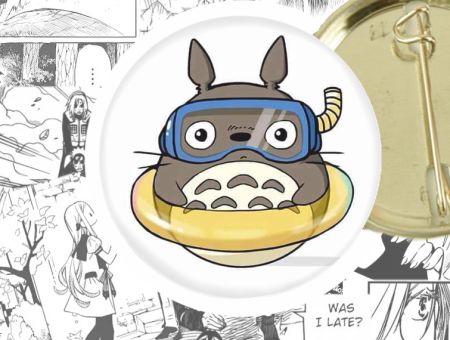 Значок Мій сусід Тоторо Tonari no Totoro 44-003246 Круглий