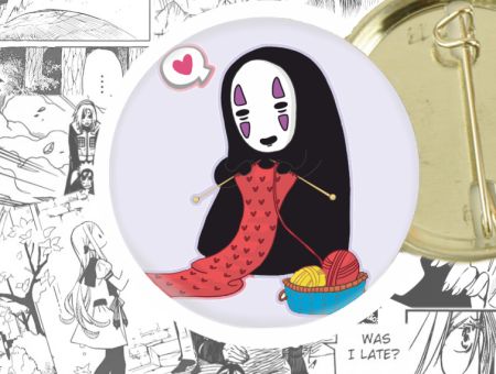 Значок Віднесені привидами Spirited Away 44-003248 Круглий