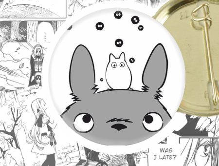 Значок Мій сусід Тоторо Tonari no Totoro 44-003249 Круглий