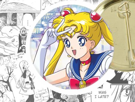 Значок Sailor Moon Сейлор мун 44-003284 Круглий