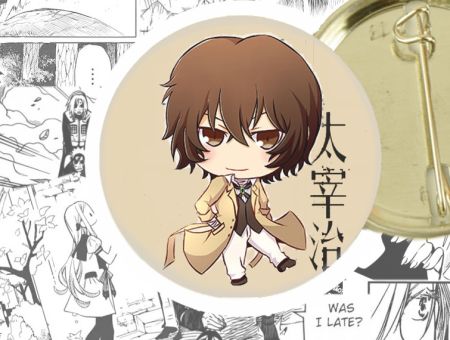 круглый значок Дазай Bungo Stray Dogs 44-003366 