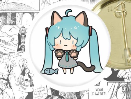 круглый значок Vocaloid 44-003876