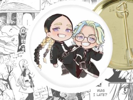 Значок Брати Хайтані Tokyo Revengers 44-003880 Круглий