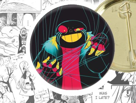 Круглый значок Санс Undertale 44-003885