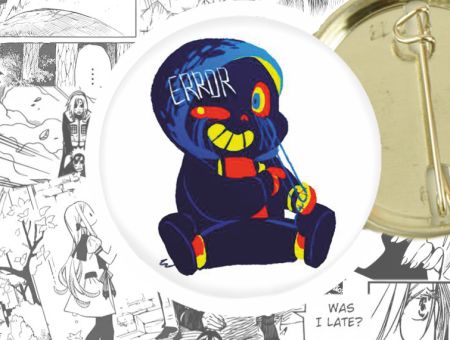 Круглый значок Санс Undertale 44-003886