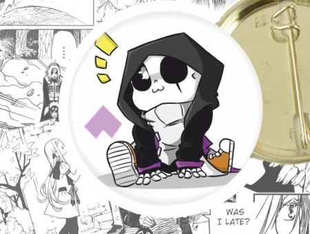 Круглый значок Санс Undertale 44-003887