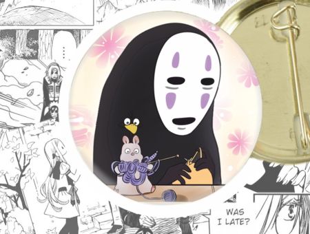 Значок Віднесені привидами Spirited Away 44-003929 Круглий