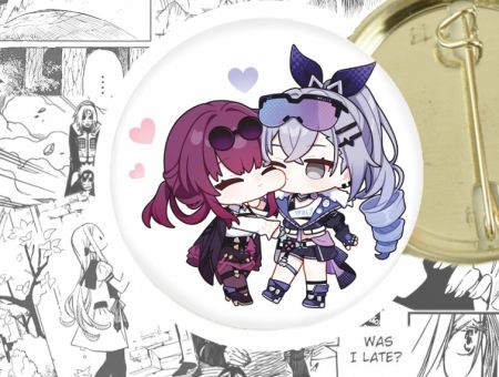 Значок Серебряный Волк и Кафка Honkai: Star Rail 44-004068