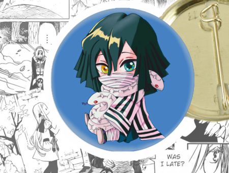 Значок Demon Slayer Обанай 44-004342 Круглий