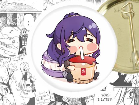 круглый значок Асахина Мафую Project Sekai  44-003767