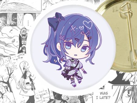 круглый значок Асахина Мафую Project Sekai  44-003769