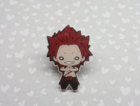 ПИН-0003-08 Значок Киришима BNHA фиігурный с застежкой-пином
