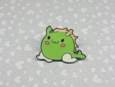 Значок фігурний з застібкою-піном дракоша ПІН-0007-40