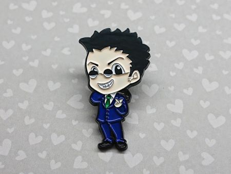 Значок Леоріо Мисливець х Мисливець Hunter x Hunter фігурний з застібкою-піном ПІН-0016-07