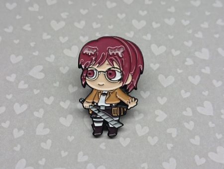 ПИН-0020-05 Значок Ханджи Зое Атака Титанов Attack on Titan, фигурный застежкой-пином