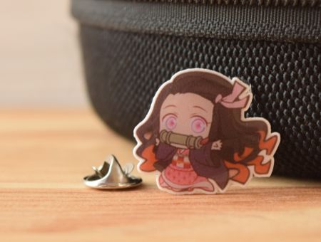 ПИН-0013-5 Незуко Demon Slayer фігурний з застібкою-піном 