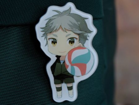 Значок Волейбол Haikyuu!! акриловий фігурний БУЛ-0002-6