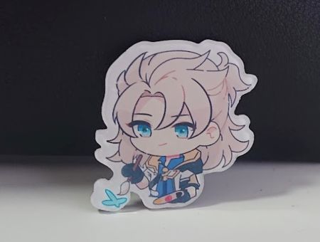 Значок акриловий фігурний Геншин Імпакт Альбедо Genshin Impact БУЛ-0019-9