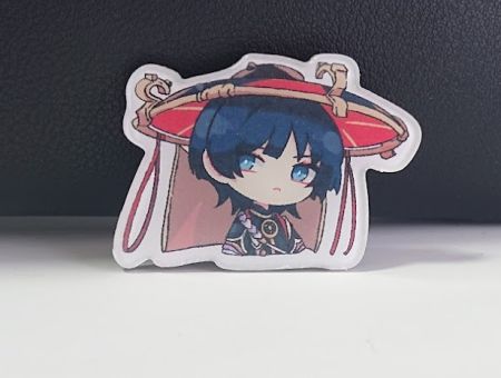 Значок акриловий фігурний Геншин Імпакт Скарамучча Genshin Impact БУЛ-0019-3