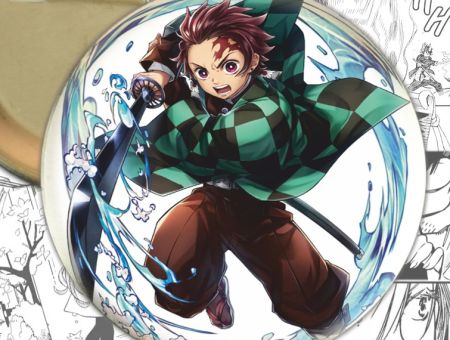 Значок Клинок, що розтинає демонів Demon Slayer 000001