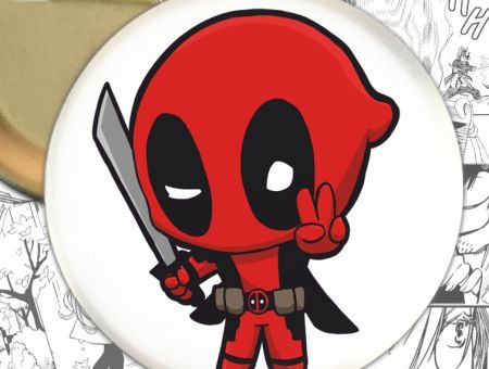 Значок Дедпул DeadPool Marvel 000043