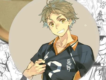 Значок Haikyuu!! Волейбол!! 000096