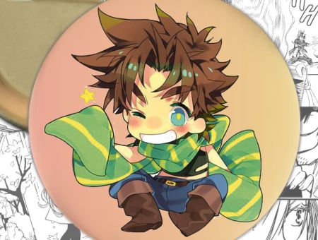 Значок Невероятные приключения ДжоДжо Jojo's Bizarre Adventure Джозеф Джостар 000159