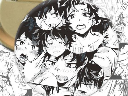 Значок Моя геройська академія Ahegao Boku no Hero Academia 000248