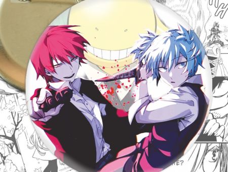 Круглый значок Класс убийц Assassination Classroom 000281