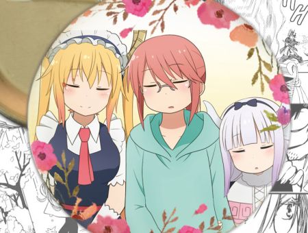 Значок Kobayashi-san Chi no Maid Dragon 000289