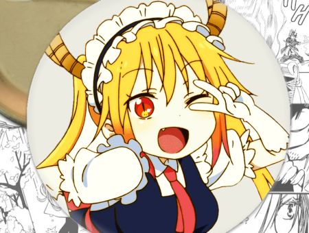 Значок Kobayashi-san Chi no Maid Dragon 000290