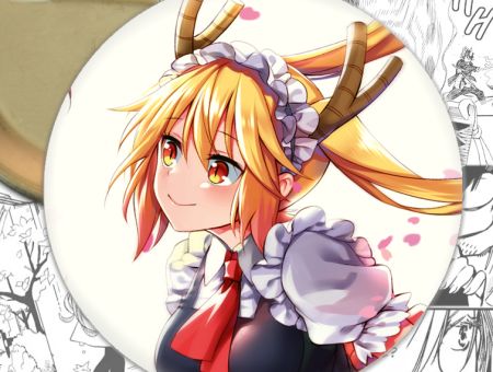 Значок Kobayashi-san Chi no Maid Dragon 000294
