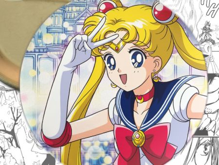 Значок аніме Sailor Moon Сейлор мун 000304 Круглий
