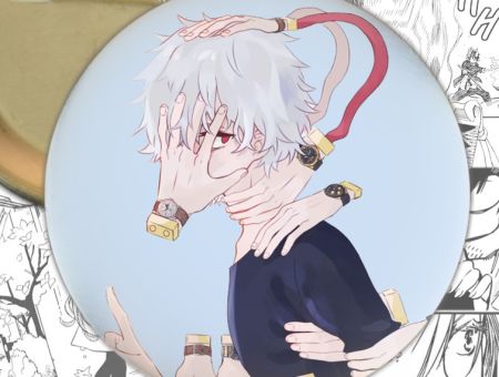 значок Boku no Hero Academia 000376 Круглий