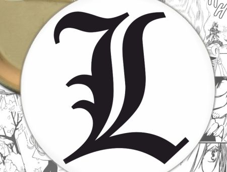 Значок L 000394 Death Note Зошит смерті