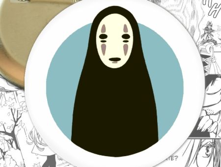 Значок Віднесені привидами Spirited Away 000419 Круглий