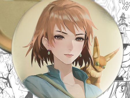 Значок аніме Kaze no tani no Naushika Навсікая з Долини вітрів 000427