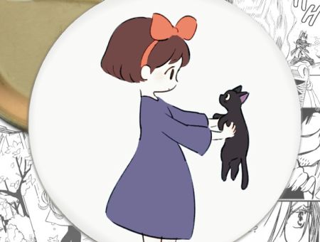 Значок аніме Kiki's Delivery Відьмина служба доставки 000439