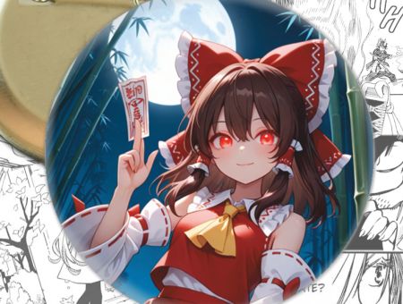 Значок Рейму Тохо проект Touhou Project 004438  