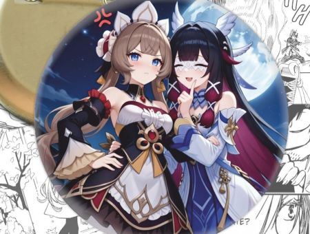 значок Коломбина и Сандроне Геншин Импакт Genshin Impact 004449