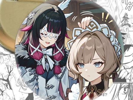 значок Коломбина и Сандроне Геншин Импакт Genshin Impact 004450