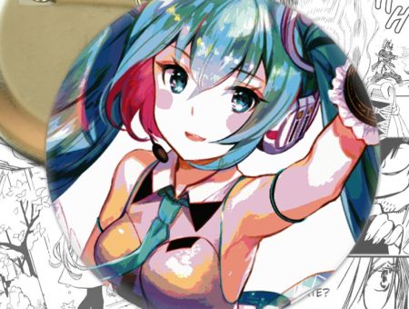 Значок Hatsune Miku 000446