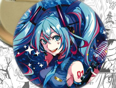 Значок Hatsune Miku 000447