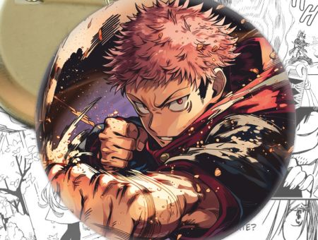 Круглый значок Итадори Юджи Jujutsu Kaisen Магическая Битва 004476
