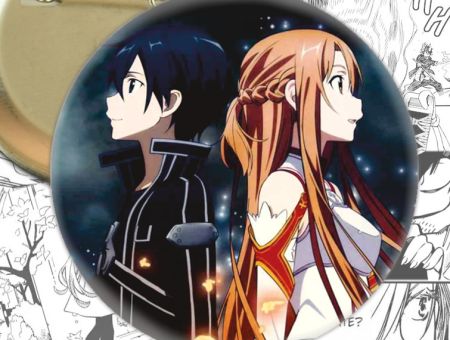 Значок Майстер меча онлайн Sword Art Online Кіріто та Асуна 000448