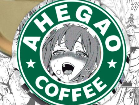 Значок Ahegao Coffee 000640